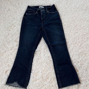 LOFT Dark Indigo Flare Jeans
